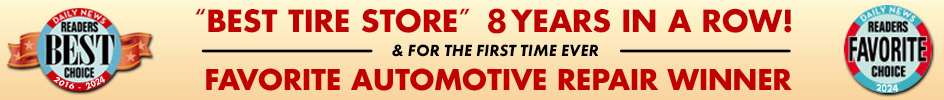 Voted Best Tire Store Banner